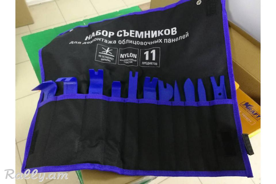 Набор Съемников Пистонов Обшивки Салона 11шт Kraft