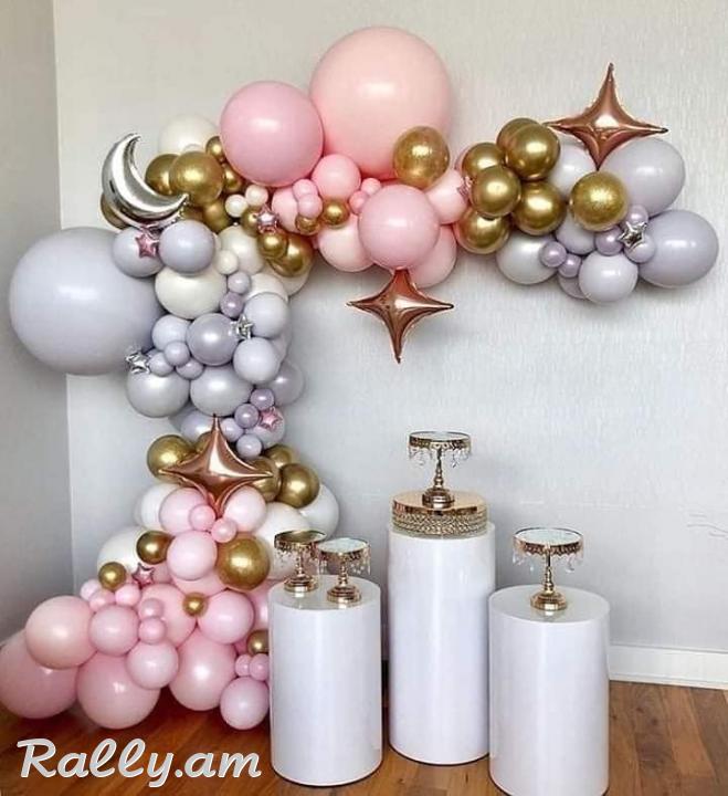 Փուչիկների ձևավորում, փուչիկներով դիզայն, փուչիկներով ձեւավորում, ծննդյան ձեվավորում / Puchiknerov dzevavorum mankakan