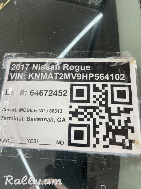 NISSAN ROGUE 2017 թիվ 2,5 լիր լիաքարշակ: գտնվում է շատ լավ վիճակում: 