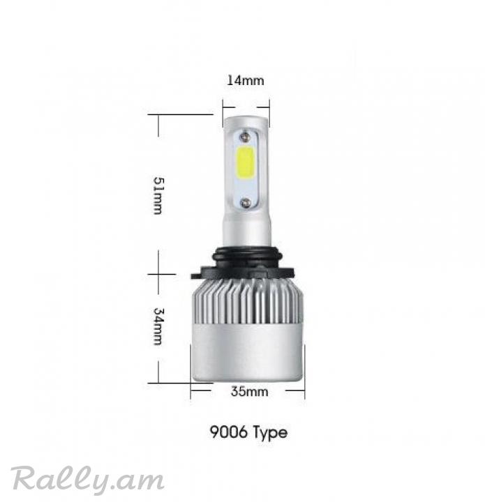 HB4 9006 Led 72W Cob Led