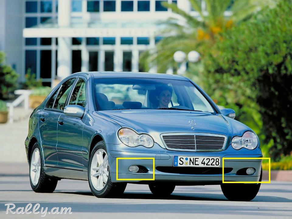 Mercedes W203 2000-2004 Հալոգենի Նակլատկա POLCAR