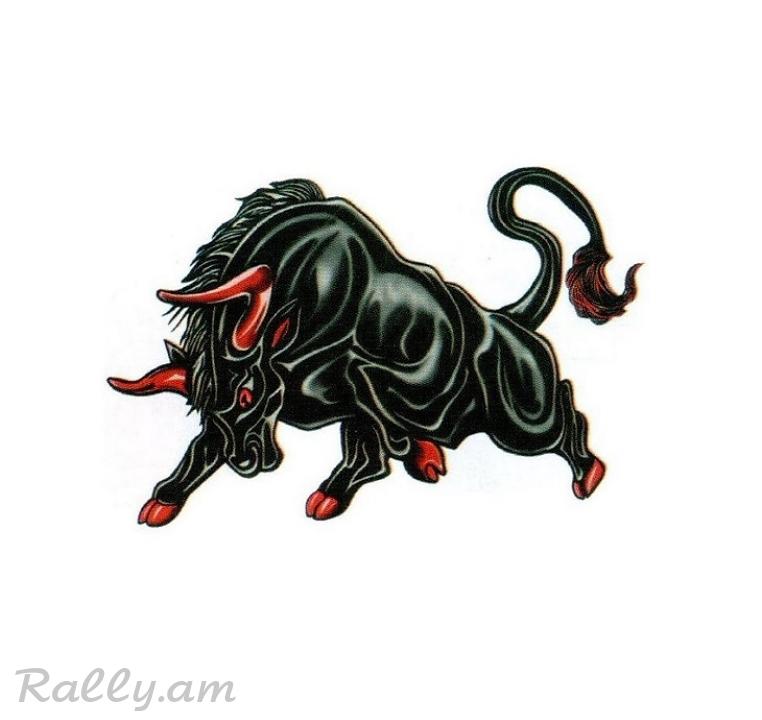 3D Sticker Бык (50X70սմ) (70X100սմ)