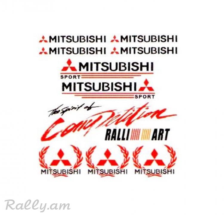 Sticker Светоотражающая Mitsubishi (23X24սմ)