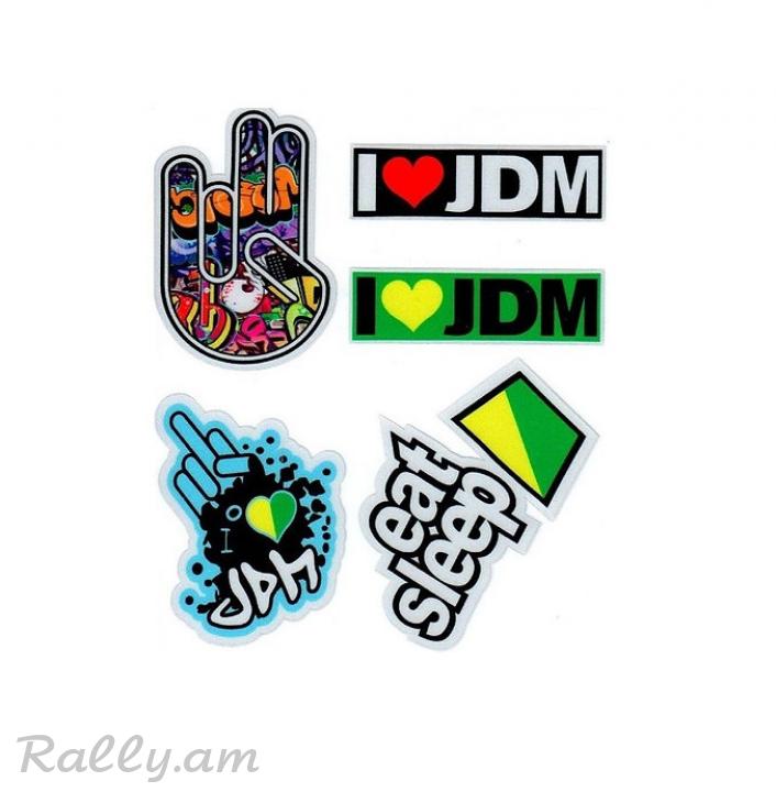 Sticker Светоотражающая JDM №2 (13X13սմ)