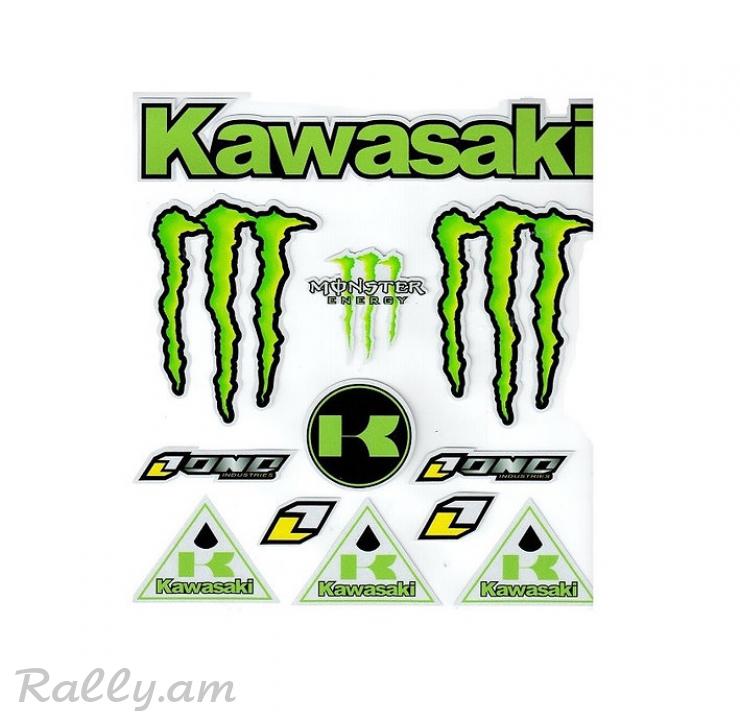 Sticker Светоотражающая Kawasaki (23X24սմ)