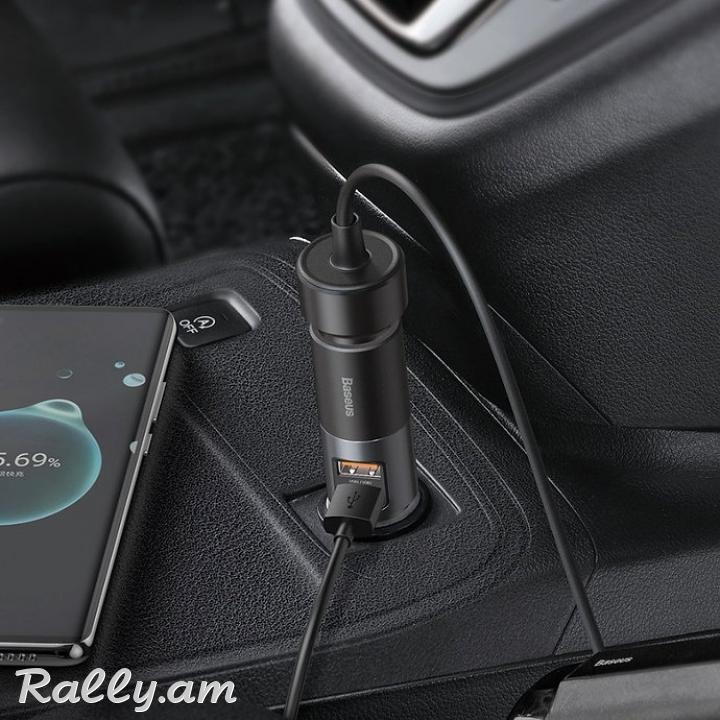 Լիչքավորիչ 2USB և Բնիկի Բաժանարար Baseus
