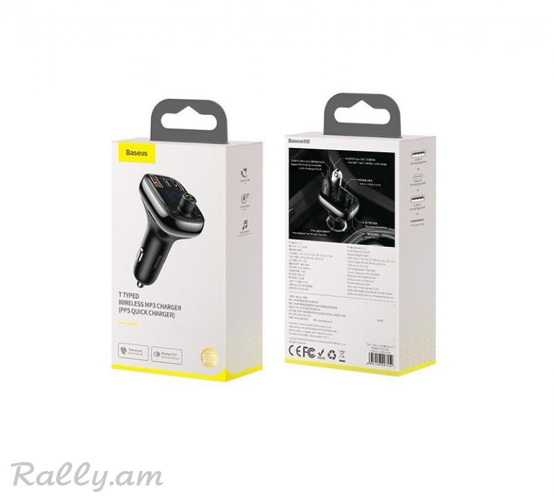 Լիչքավորիչ 2USB և FM Հաղորդիչ T Typed Baseus