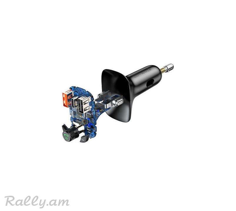 Լիչքավորիչ 2USB և FM Հաղորդիչ T Typed Baseus