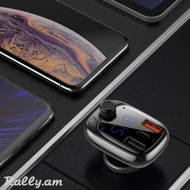 Լիչքավորիչ 2USB և FM Հաղորդիչ T Typed Baseus