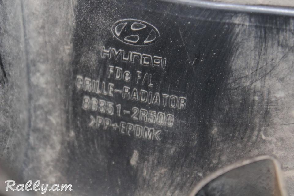Решетка радиатора в бампере для Hyundai i30 (2007-2012)