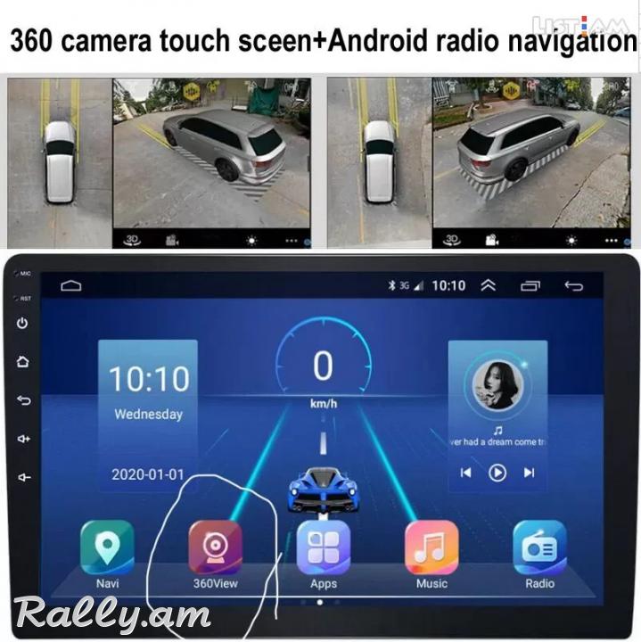 Մեքենայի Camera 360. Dvr, Birdview տեսահսկում բոլոր 4 կողմերից և վերևից (Bird View 360 kamera) калибровка. W463