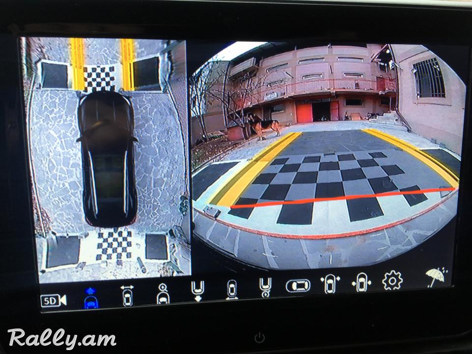Մեքենայի Camera 360. Dvr, Birdview տեսահսկում բոլոր 4 կողմերից և վերևից (Bird View 360 kamera) калибровка. W463