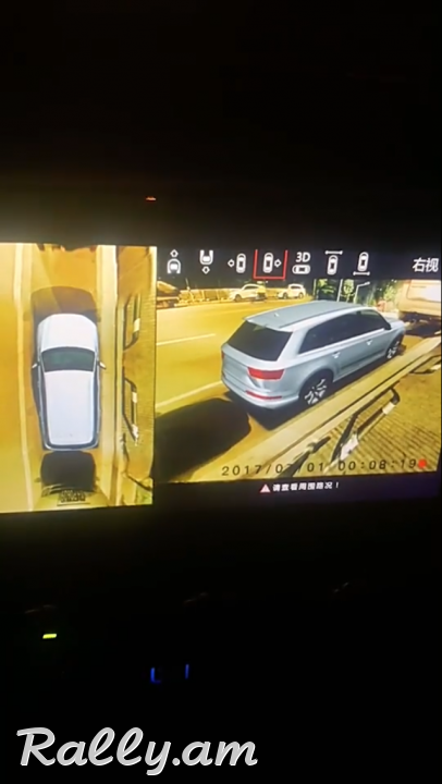 Մեքենայի Camera 360. Dvr, Birdview տեսահսկում բոլոր 4 կողմերից և վերևից (Bird View 360 kamera) калибровка. W463