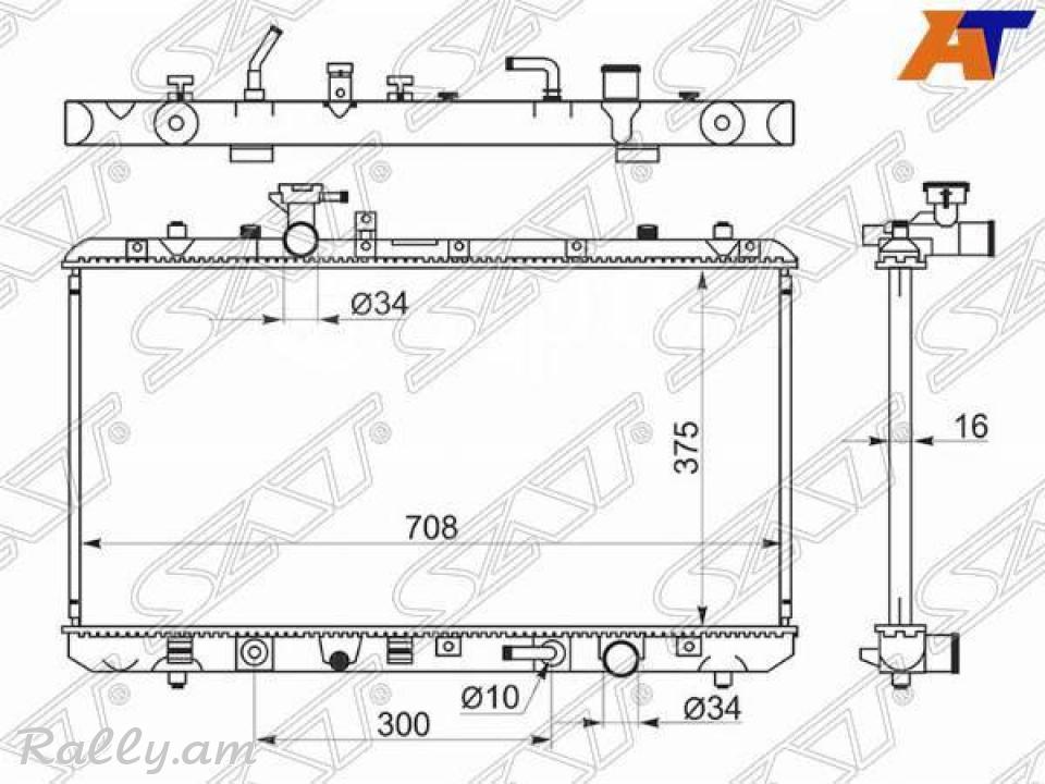 Suzuki sx4 radiator . радиатор texum unenq