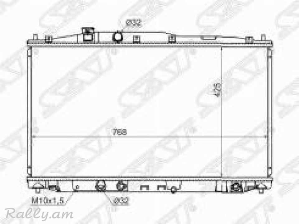 Honda odyssey radiator . радиатор texum unenq