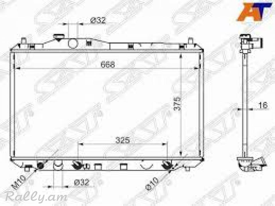 Honda Civic radiator . радиатор texum unenq