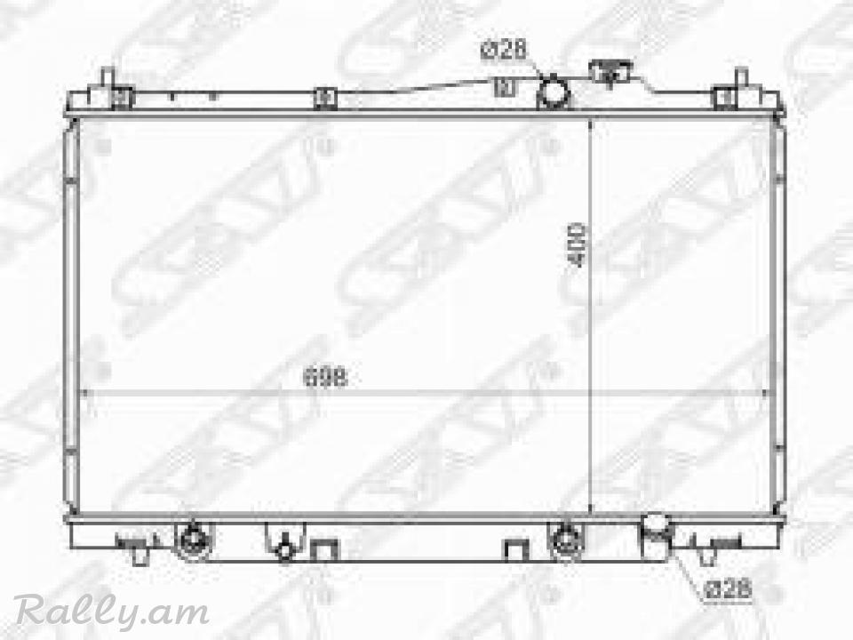 Honda stream radiator . радиатор texum unenq