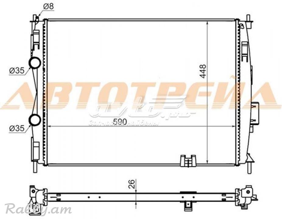 Nissan qashqai jri radiator . радиатор texum unenq