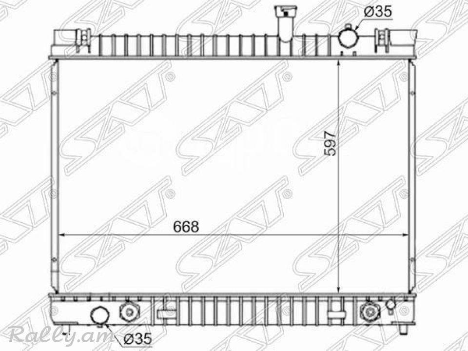 Nissan Armada QX56 jri radiator . радиатор texum unenq