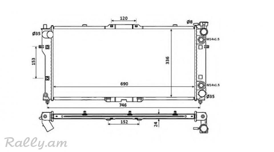 MAZDA 626 RADIATOR,Радиатор охлаждения