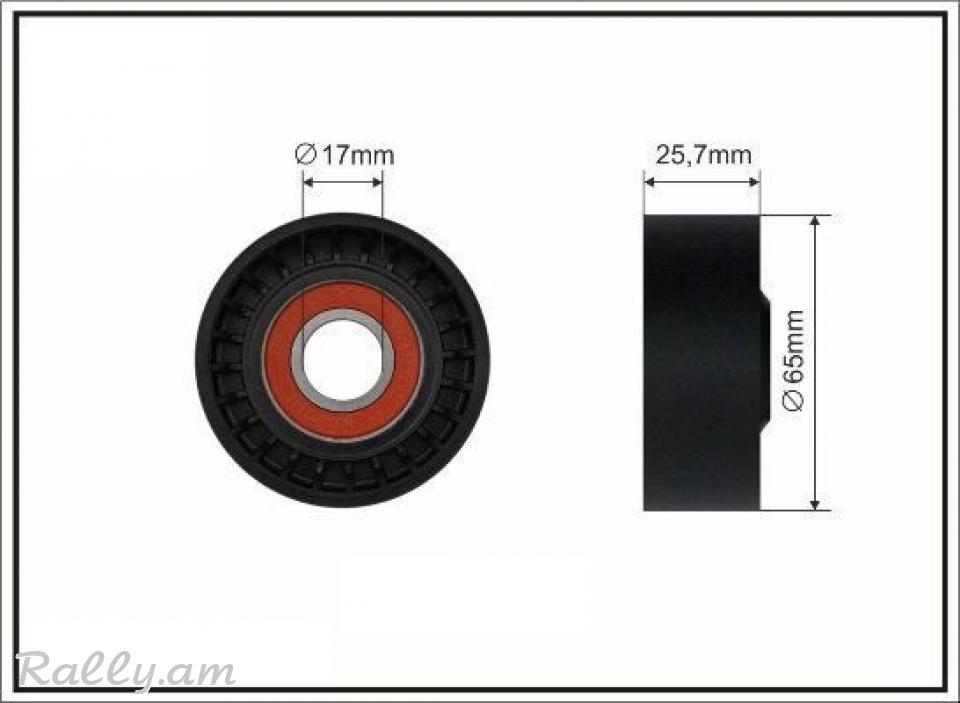 MAZDA NATYAJNOI ROLIK, Натяжной ролик.9033