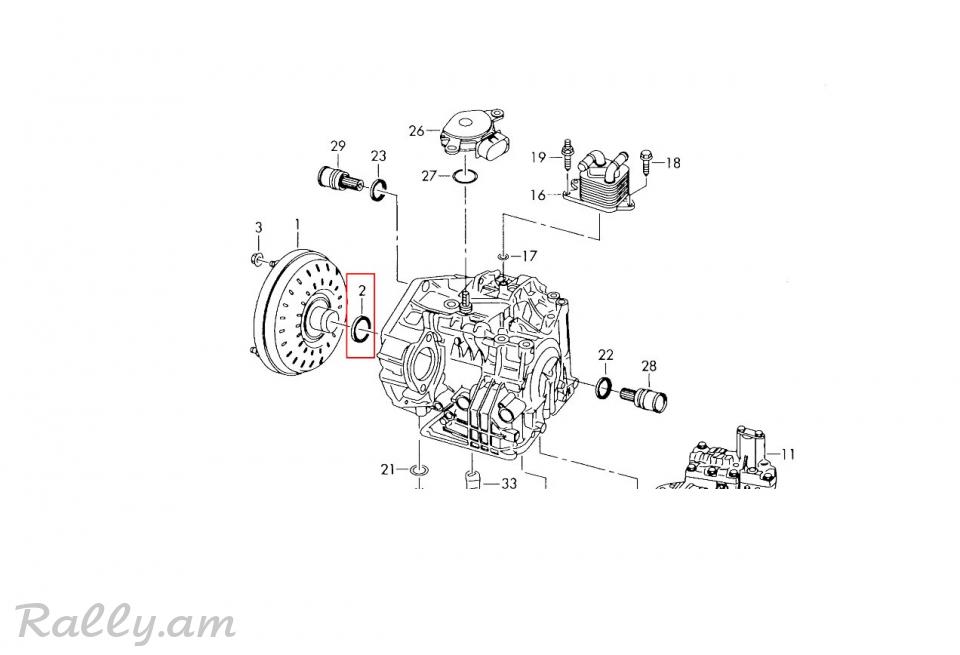 VOLKSWAGEN GIDROMUFTI SAlNIK,Сальник насоса АКПП.8350