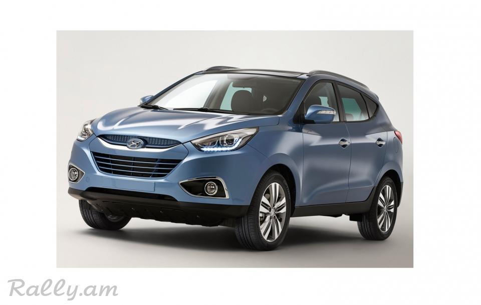 HYUNDAI IX35 ablicovka,Решетка в бампер IX 35