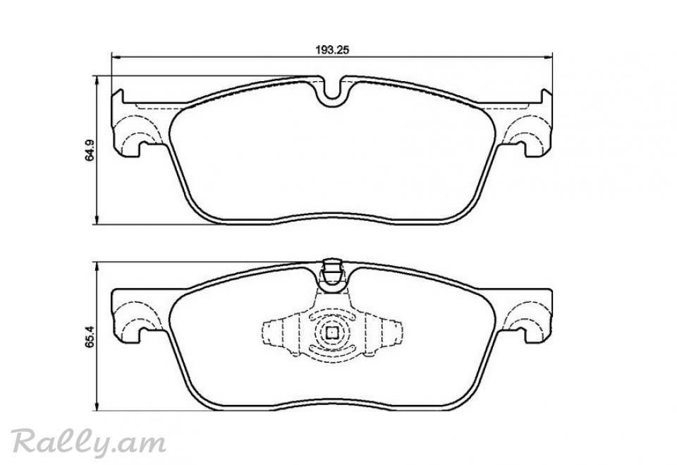 RANGE ROVER EVOQUE արգելակման կոճղակ դիմացի, Колодки тормозные передние. 1501