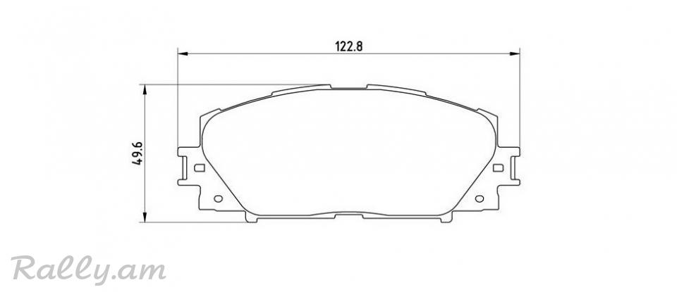 TOYOTA PRIUS արգելակման կոճղակ դիմացի, Колодки тормозные передние. 1106