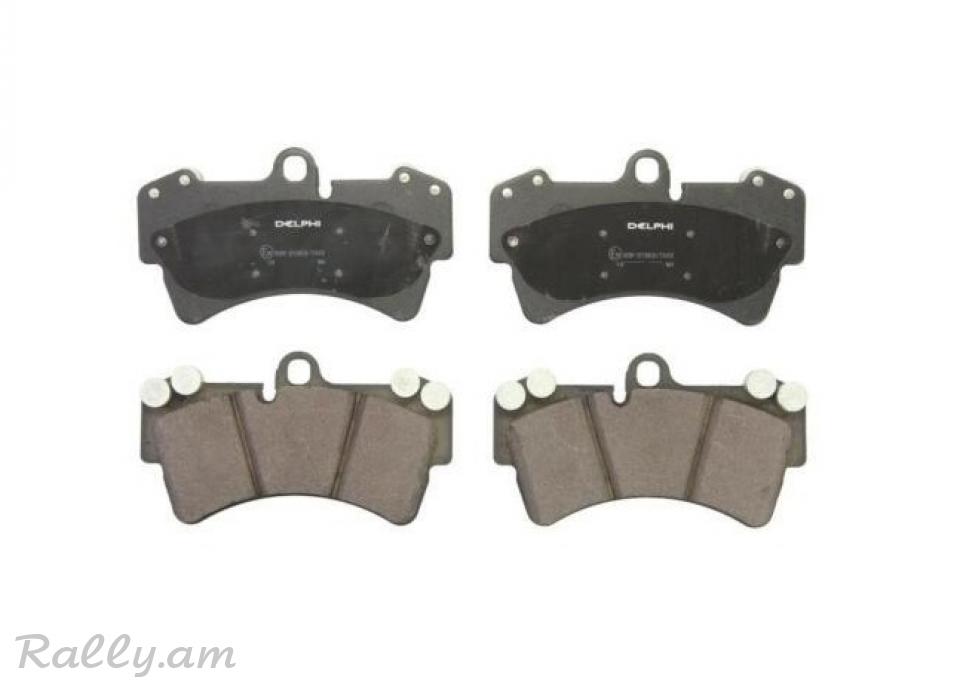 VW TOUAREG արգելակման կոճղակ դիմացի, Колодки передние. 0344