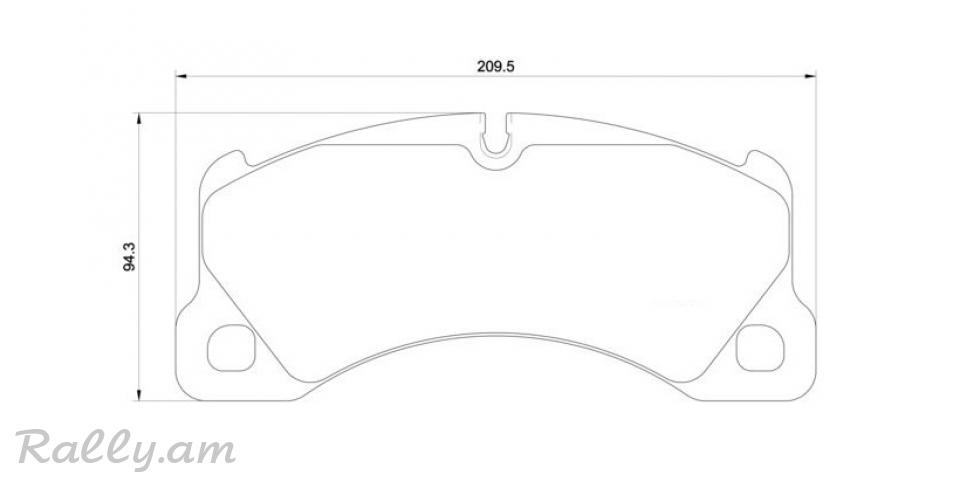 PORSCHE PANAMERA արգելակման կոճղակ դիմացի, Колодки передние. 0339