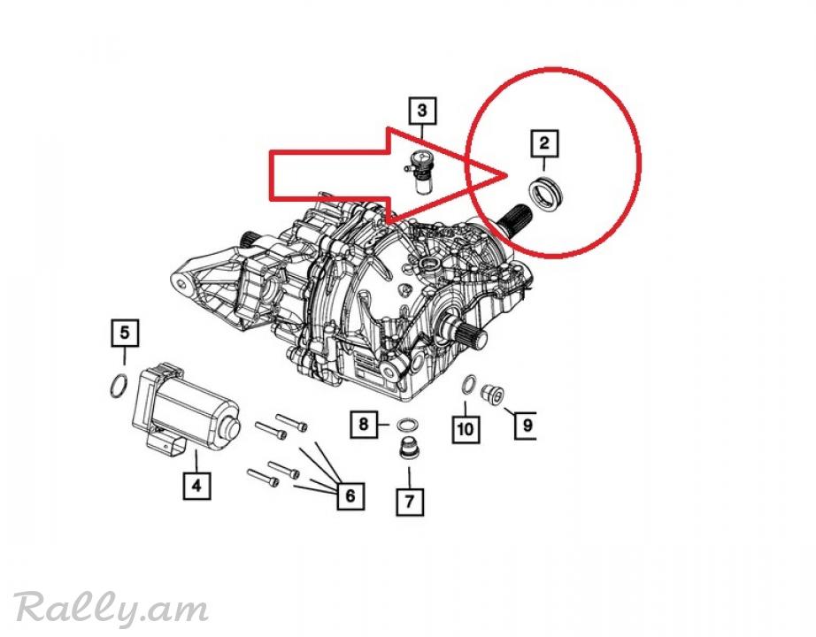JEEP COMPASS մոստի սալնիկ, Сальник редуктора заднего моста.8167