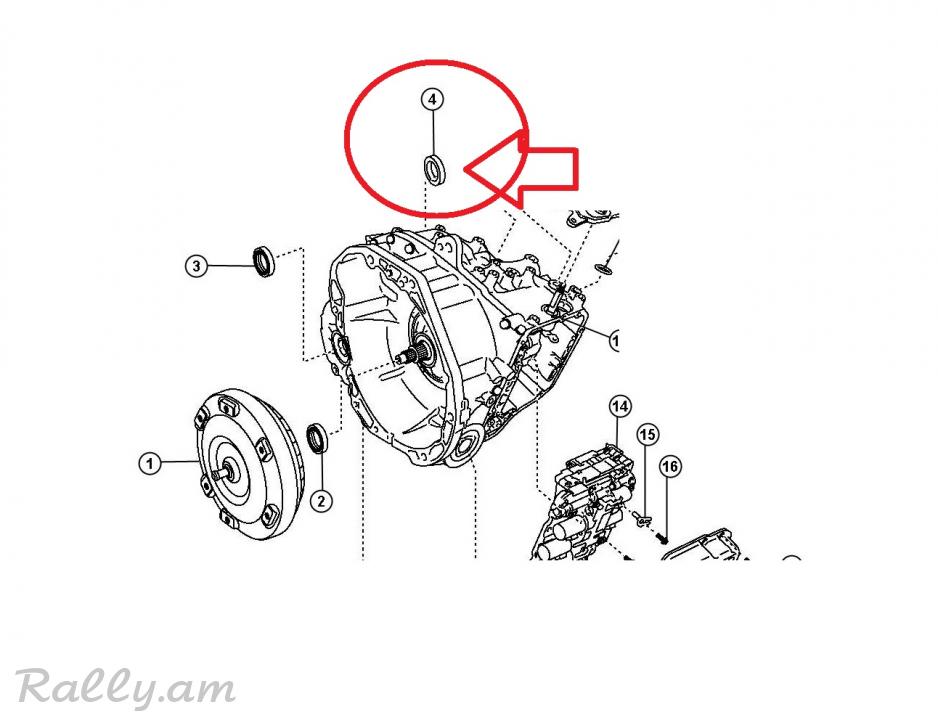 JEEP COMPASS 2wd պոլոսի սալնիկ,Сальник левой полуоси переднего.8137