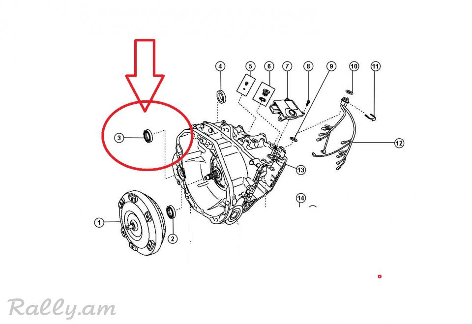 JEEP COMPASS 2wd պոլոսի սալնիկ,Cальник правой полуоси.8138