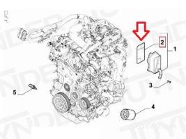 JEEP COMPASS  յուղի ռադյատորի միջադիր, Прокладка масляного радиатра. 6894