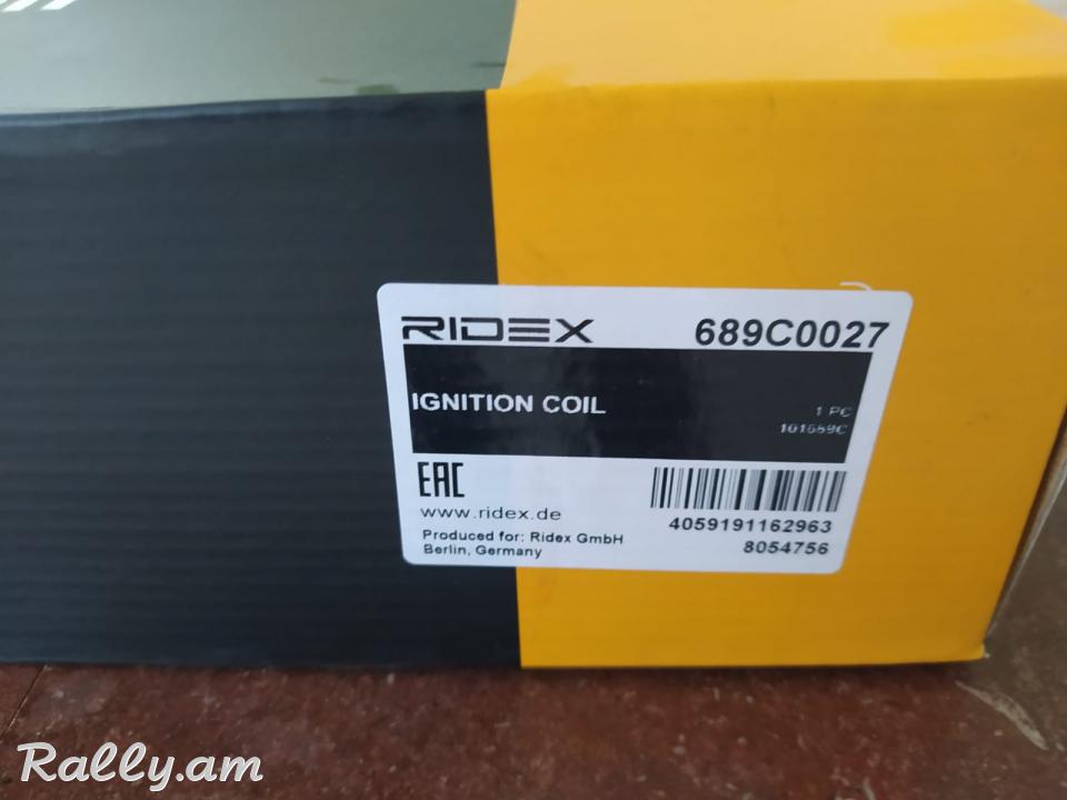 Սվեչի կոճ (Катушка) օրիգինալ Գերմանական Ridex Zafira 1,6 eco, Astra G 1.6 օրիգինալ RIDEX ֆիրմայով, բարձր որակի, ներմուծված է 
